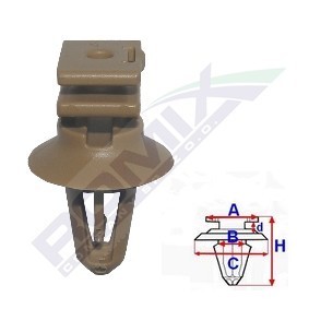ROMIX Clips, side- / beskyttelseslister C60449