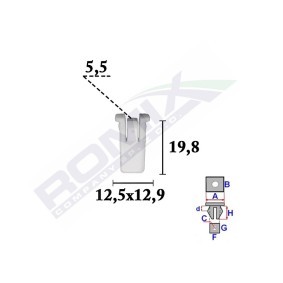 ROMIX Clip, listón C70339