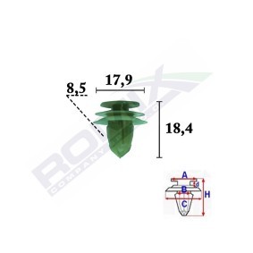 Spletna trgovina z ROMIX Spojka, Okrasna- / zascitna letev C70344
