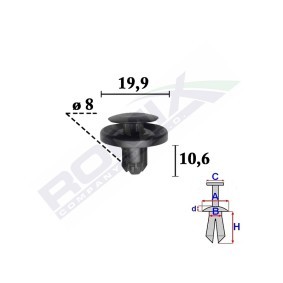 ROMIX Clip, enjoliveur C70358