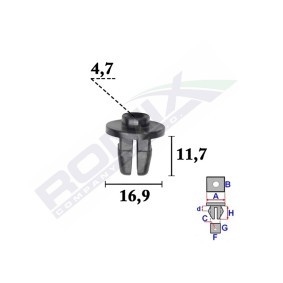 ROMIX Clip, Fregio / Modanatura protettiva C70359