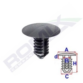 ROMIX Clips, side- / beskyttelseslister C70509