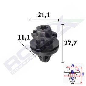 ROMIX Clip, sier- / beschermingslijst C70539