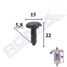 ROMIX Clip, sier- / beschermingslijst C70540