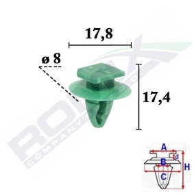 ROMIX Schubladenblende C70560