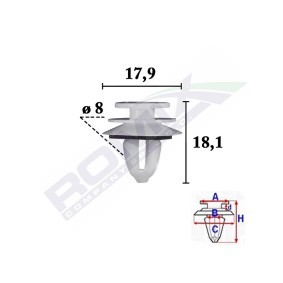 ROMIX Clip, listón C70583