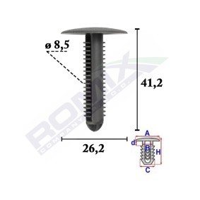 ROMIX Clip, enjoliveur C70608