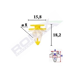 ROMIX Clip, enjoliveur C70621
