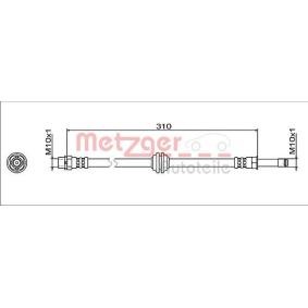 METZGER Flexible de frein 4112063
