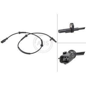 A.B.S. ABS-Sensor aktiver Sensor, 780mm, 890mm, 36mm, schwarz 32075