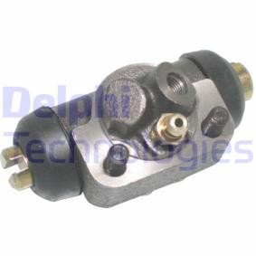 DELPHI Cilindretto freno 25,4 mm, senza regolatore integrato, Ghisa LW30015