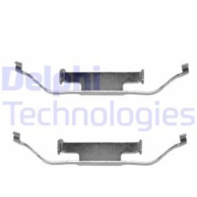 DELPHI Kit d'accessoires, plaquette de frein à disque LX0136