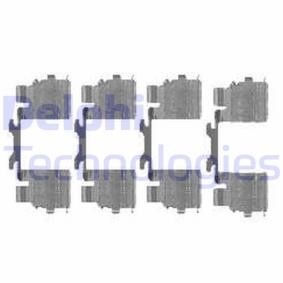 Spletna trgovina z DELPHI Kompletni pribor, torna obloga kolutne zavore LX0476