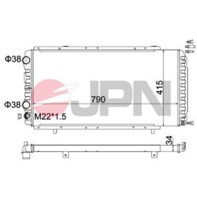 JPN Radiator, motorkjøling 60C9012-JPN