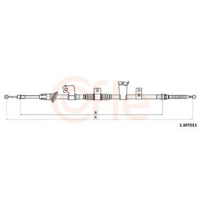 COFLE Cable de freno de mano 92.1.MT011