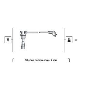 MAGNETI MARELLI Kit de câbles d'allumage 941318111088