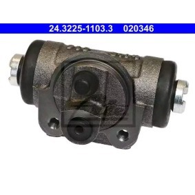 ATE Hjulcylinder 25,4 mm, Grått gjutjärn 24.3225-1103.3