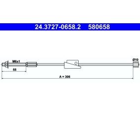 ATE Câble de frein à main 24.3727-0658.2