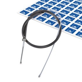 ATE Cabo de aço, travão de estacionamento 24.3727-2504.2