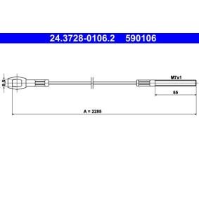 ATE Câble d'embrayage 24.3728-0106.2
