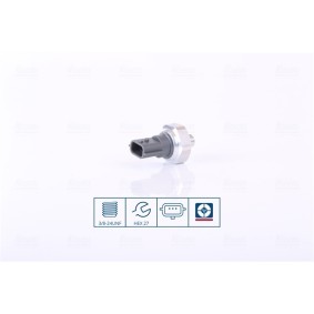 NISSENS Air conditioning pressure switch 3-pin connector 301038