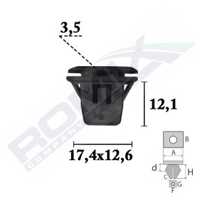 ROMIX Clip, listón C70632