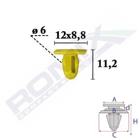 ROMIX Clip, enjoliveur C70661