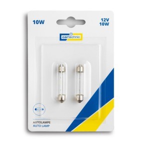 CARTECHNIC Gloeilamp, kentekenplaatverlichting 12V 10W, SV8.5-8, Gloeilamp technologie 40 27289 00594 2
