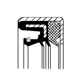 CORTECO Oljetätningsring, manuell transmission 01029619B