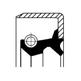CORTECO Shaft Seal, manual transmission 19016642B