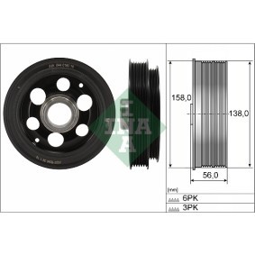 INA Crankshaft pulley 544 0180 10
