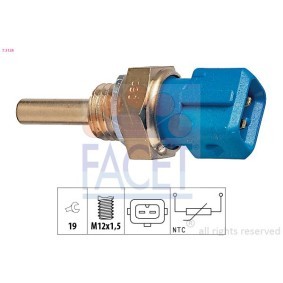 FACET Sensor de temperatura de aceite 7.3128