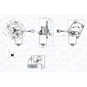 MAGNETI MARELLI Vindusviskermotor 064374900010
