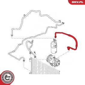 ESEN SKV Høytrykks- / lavtrykksledning, klimaanlegg 54SKV650