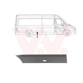 VAN WEZEL Pynte- / beskyttelseslist, sidevegg 5862428