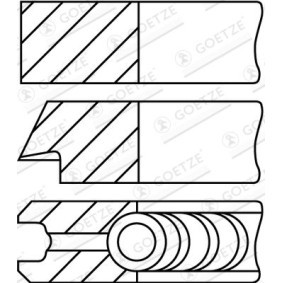 GOETZE ENGINE Stempelringsett 08-432207-30