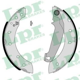 LPR Bremsbackensatz 203,2 x 39 mm, mit Handbremshebel 05750