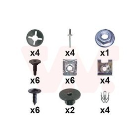 VAN WEZEL Kit d'assemblage, pare-chocs 1604794