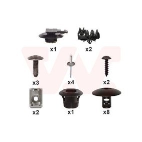 VAN WEZEL Kit d'assemblage, pare-chocs 1728793