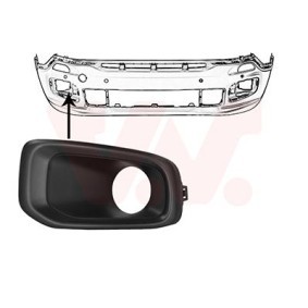 VAN WEZEL Ventilatiegrille, bumper 2126594