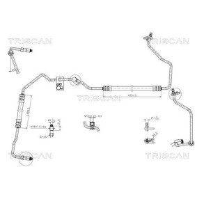 TRISCAN Hydraulikslange, styretøj 8516 28008