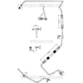 TRISCAN Hydraulic Hose, steering system 8516 28010