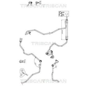 TRISCAN Hydraulic Hose, steering system 8516 27007
