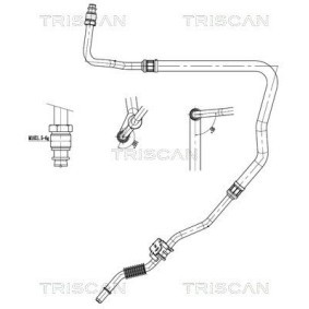 TRISCAN Hydraulic Hose, steering system 8516 28016