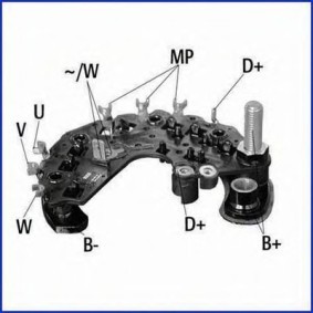HITACHI Rectificador, alternador 139693