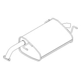 VEGAZ Silenciador trasero DAS-143