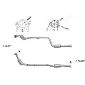 originais Mercedes-Benz CLK VEGAZ Catalisador MK-818