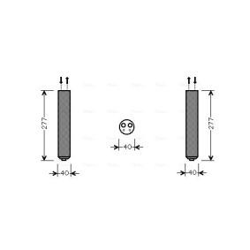 AVA COOLING SYSTEMS AC-torkfilter R134a, R1234yf, Aluminium SUD089