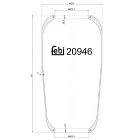 FEBI BILSTEIN Luftbelg, fjæring 20946