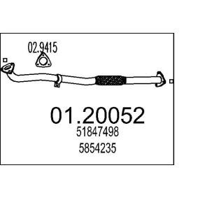 MTS Tubo gas scarico 01.20052